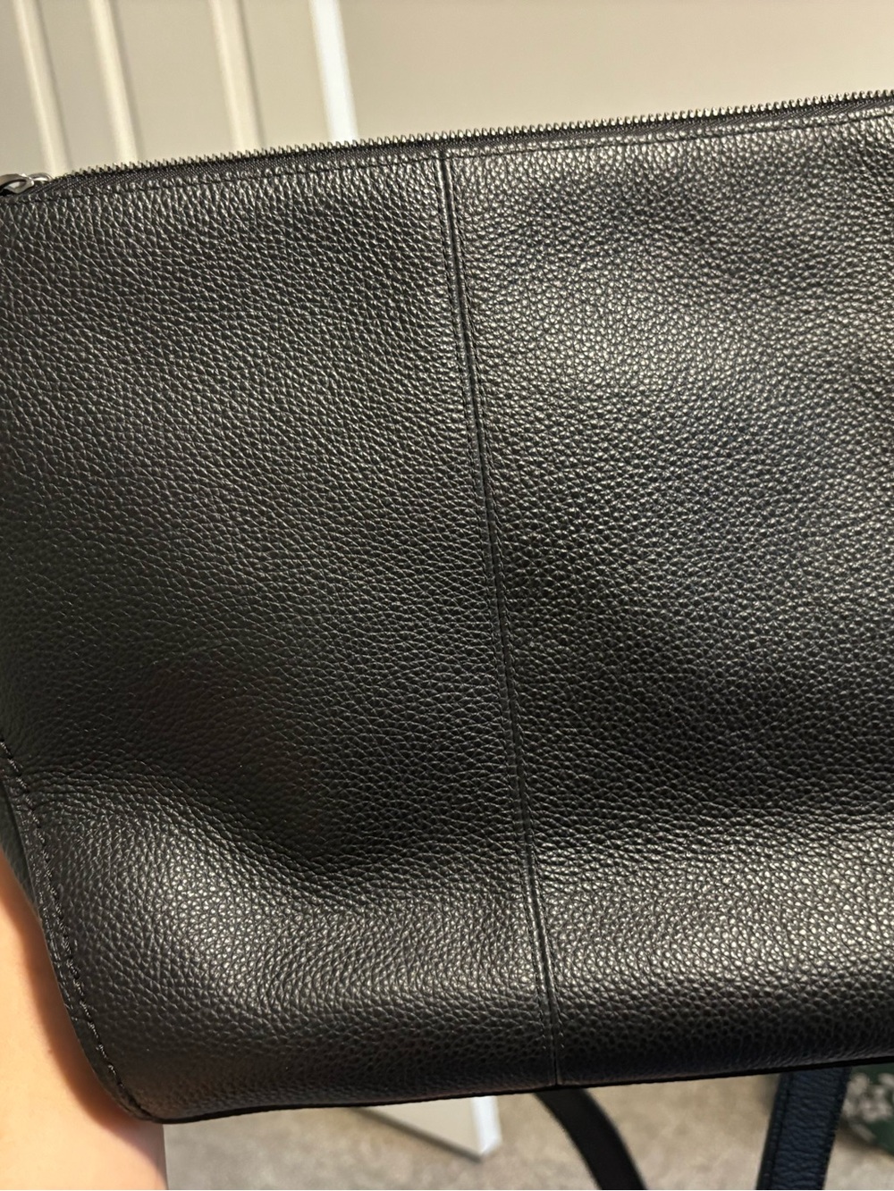 Coach Black Pebbled Leather Crossbody Bag with Silver Logo - Picture 15 of 15